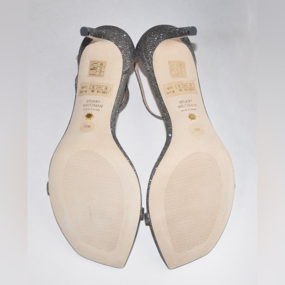 NEW Stuart Weitzman Womens Nudistcurve 75 Sandals Heels Shoes Size 10 w/Box $495 - Picture 9 of 12
